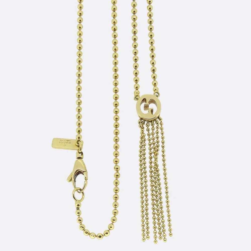 Gucci 18k Gold Tassel Necklace - Picture 10 of 13